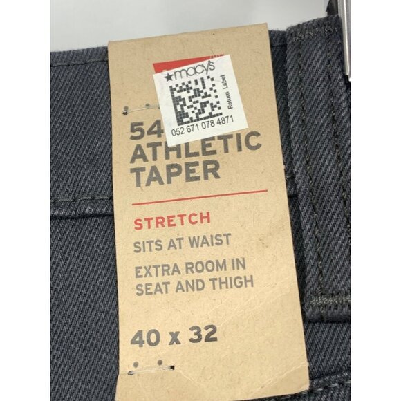 Levis Mens 541 Athletic Taper Jeans Mens Size 40 X 32 Stretch Gray Denim New - Picture 4 of 6